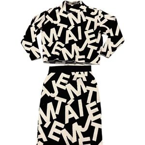Maeve Anthropologie knit sweater and skirt set